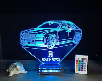 Personalized Rolls Royce 3D Lamp: Custom Car Night Light