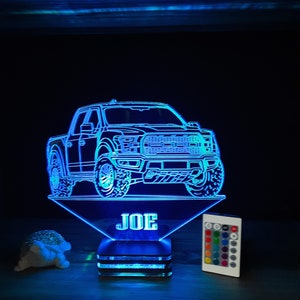 Ford Raptor, Ford F150, Personalized,firm,company logo lamp design,present,gift,birthday,lamp night, gifts.ford,pickup truck,