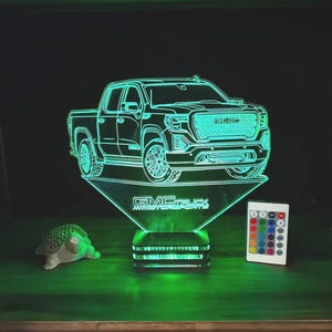 Gmc, truck, gift, Personalized,firm,company logo lamp design,present,birthday,lamp night, gifts.