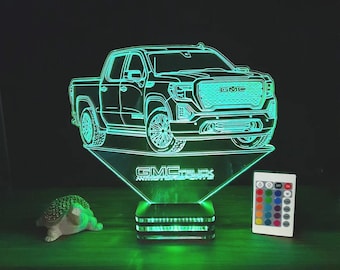 Gmc, truck, gift, Personalized,firm,company logo lamp design,present,birthday,lamp night, gifts.
