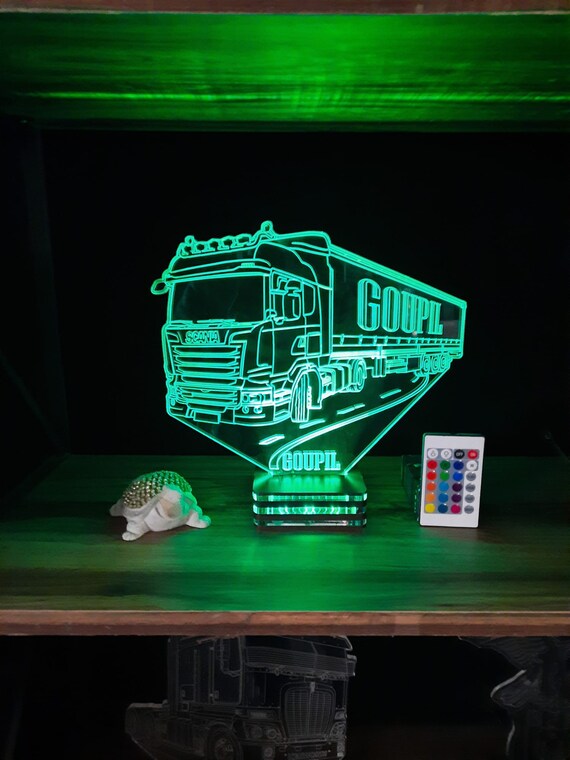 Lampe Veilleuse 3D Honda Goldwing Avec Télécommande - Fabriqué En France, 16 Couleurs