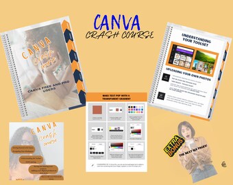 Canva Crash course, Digital marketing guide/course with MRR/PLR, Canva Crash Course, Canvas crash course, digital canva crashcourse, canva