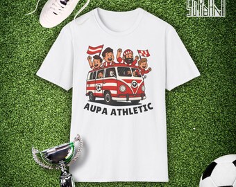 Aupa Athletic T-shirt for Athletic Club de Bilbao fans. Emblematic Basque Pride design. Perfect gift for football fans.