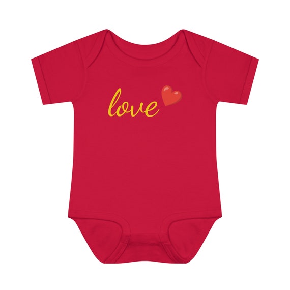 Love & Heart - Valentines - Infant Baby Rib Bodysuit