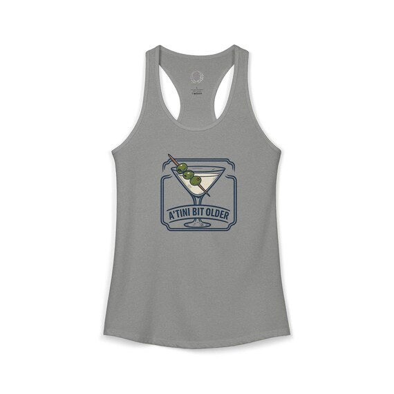 A Tini Bit Older Martini Birthday Humor Tank