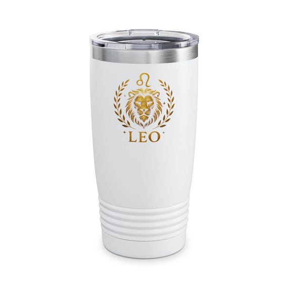Leo Zodiac Monogram Tumbler | 20oz Stainless Travel Mug
