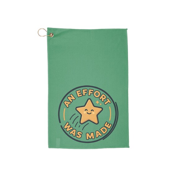 An Effort Was Made star design Golf Towel | funny golf accessory