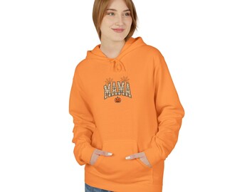 Mama script with pumpkin and spider web Halloween design