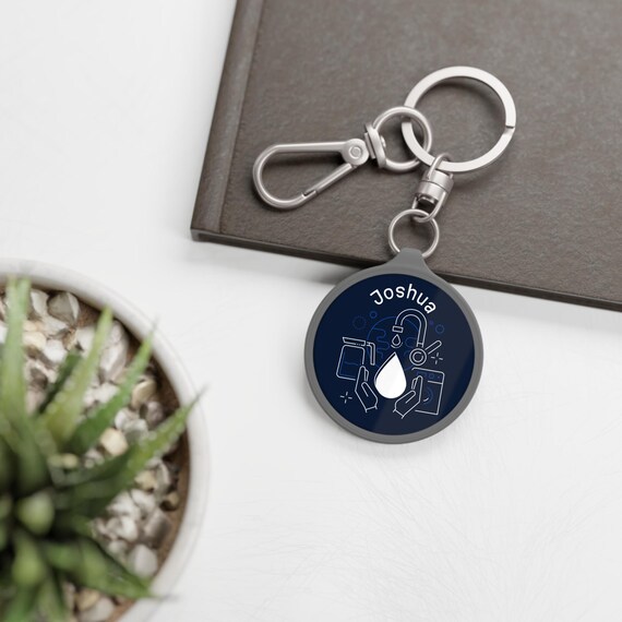 Earth Resources Keyring Tag | Personalized Keychain