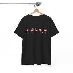 Pinker Flamingo - Unisex T-Shirt aus schwerer Baumwolle