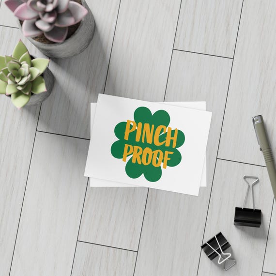 Postcard Bundle, St Patricks Day Pinch Proof Postcard Set, St Pattys Day Gift, Send Luck of the Irish Postcards, Notecard Collection