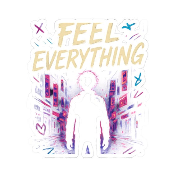 Feel Everything silhouette sticker | Kiss-Cut Sticker