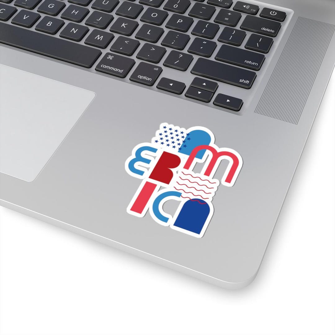 America Kiss-cut Stickers, Laptop Decor, Unique Gift Ideas for Her ...