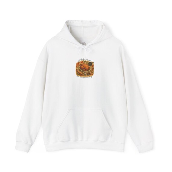 Roasted Turkey Dinner Hoodie | Thanksgiving Harvest Illustration