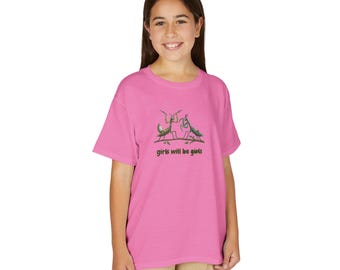 Girls Will Be Girls T-Shirt | Dancing Praying Mantis Illustration