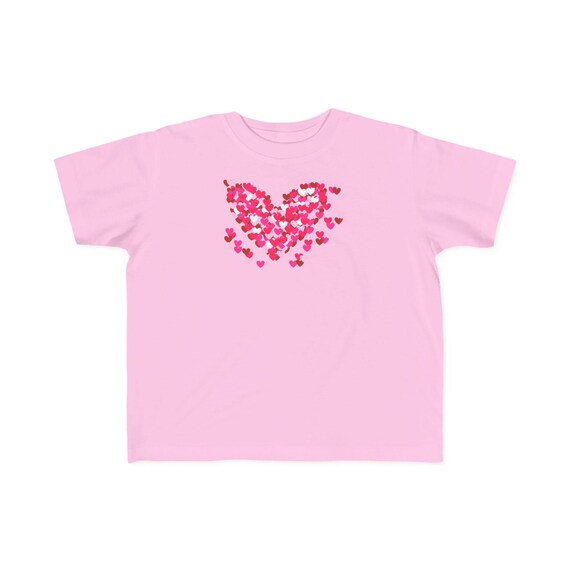 Heart Pattern Valentines Toddler Tee | Valentine Hearts Shirt