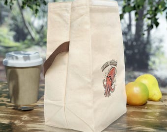 Wanna Cuttle? Cuttlefish Canvas Lunch Bag