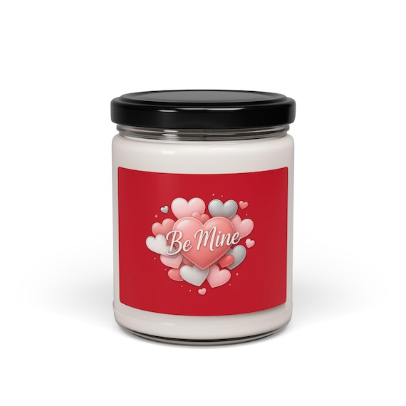 Be Mine Heart Candle scented soy candle, 9oz | Valentines