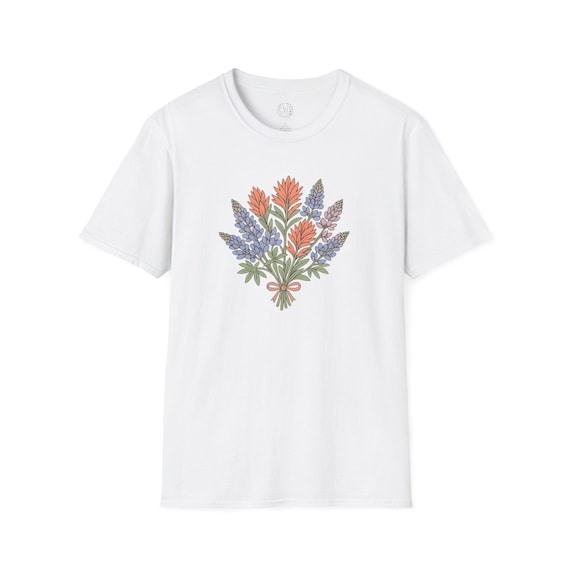 Wildflower Bouquet T-Shirt | Rustic Floral Botanical Tee