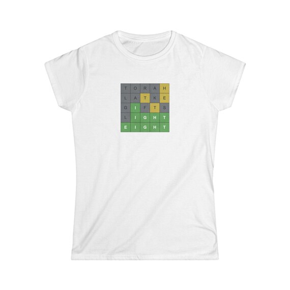 Hanukkah Wordle Women's Tee Shirt, Jewish Holiday Gift, Festival of Lights Shirt, Hanukkah Menorah Tee, Jewish Pride Shirt, Hebrew Wordle