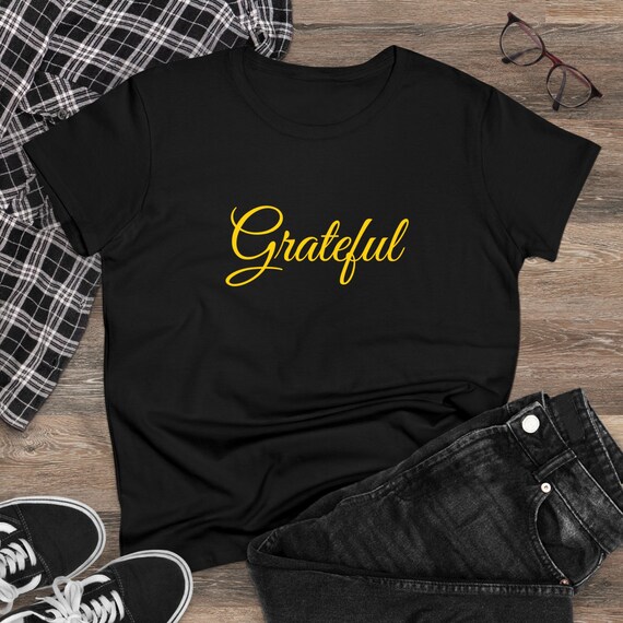 Grateful - Gold - Women's Midweight Cotton Tee