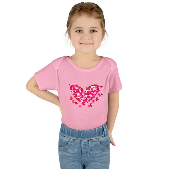 Hearts and Hearts Valentines Infant Baby Rib Bodysuit