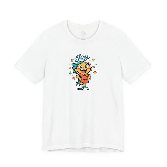 Joy mood face T-Shirt | kawaii minimal, thick outline emoji cartoon