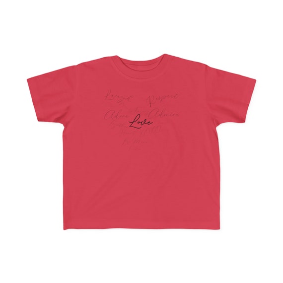 Love Words Heart - Toddler's Fine Jersey Tee