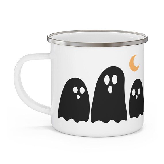 Three Ghosts - Halloween Enamel Camping Mug