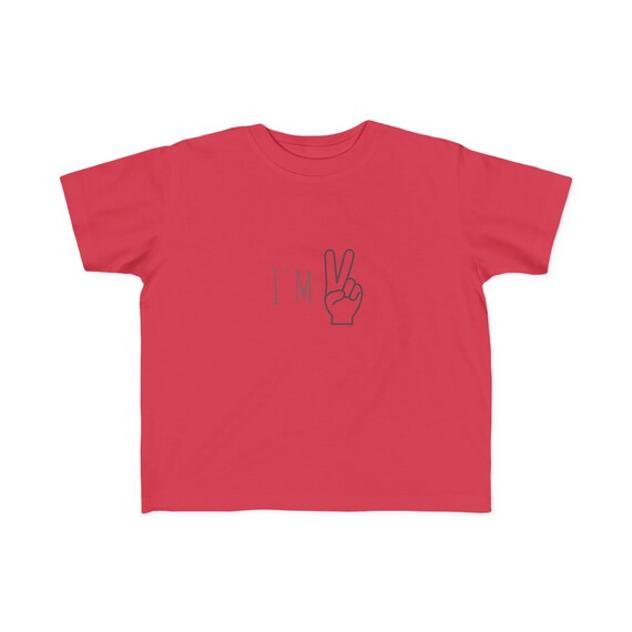 I'm 2 - 2nd Birthday - Toddler's Fine Jersey Tee