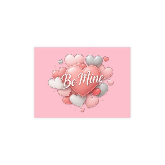 Be Mine Hearts Postcards Postcard Bundle