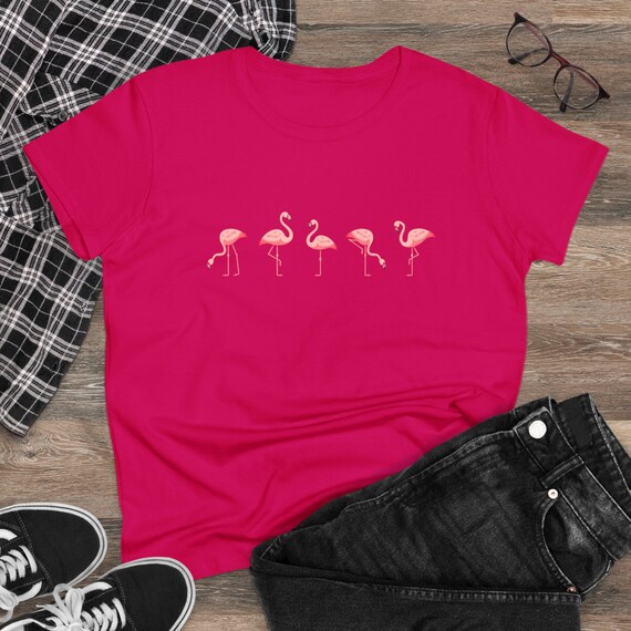 Pink Flamingos - Women's Midweight Cotton Tee