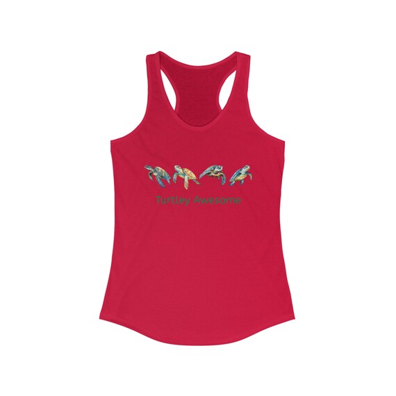 Turtley Awesome - Humor Funny Women's Ideal Racerback Tank