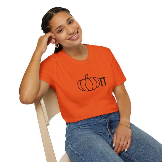 Pumpkin Pi - Funny Holiday Unisex Softstyle T-Shirt
