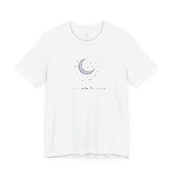 Moon Phase Constellation Tee | Minimal Astrology Design, Celestial Phase Shirt
