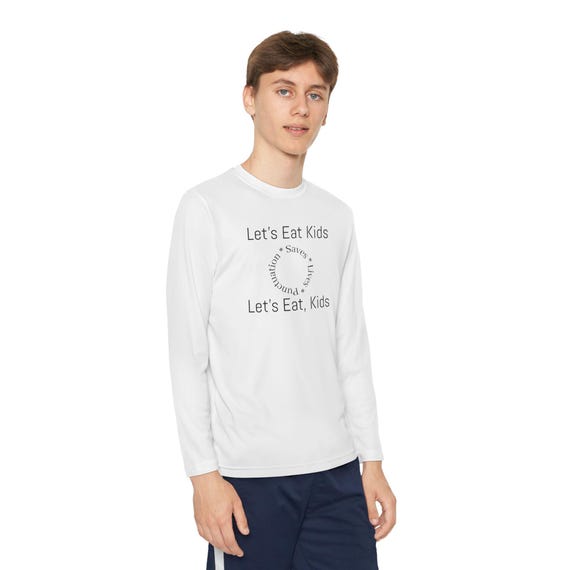 Funny Punctuation Saves Lives Youth Long Sleeve