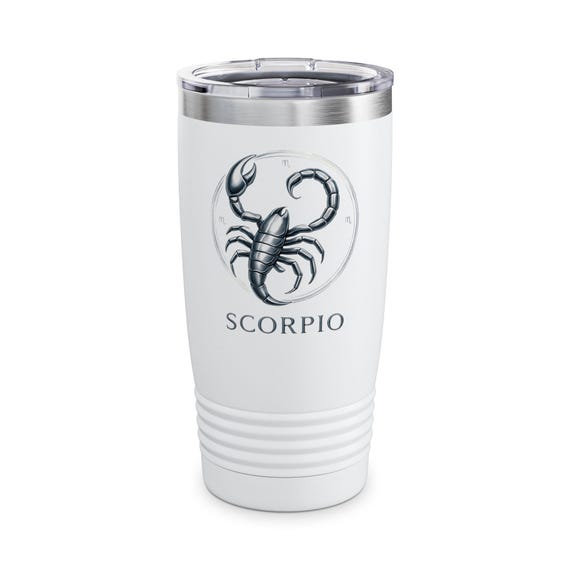 Scorpio Zodiac Monogram Tumbler | 20oz Stainless Travel Mug