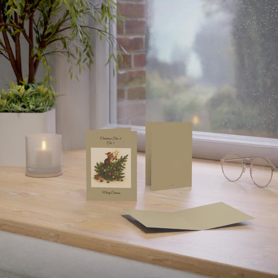 Merry Catmess | Christmas Cat Greeting Cards Holiday Cards, Cute Cat Christmas Cards, Christmas Cat Lover Gift, Cat Holiday