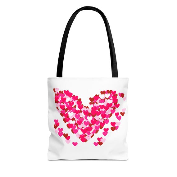 Heart Patterns - Valentines - Tote Bag (AOP)