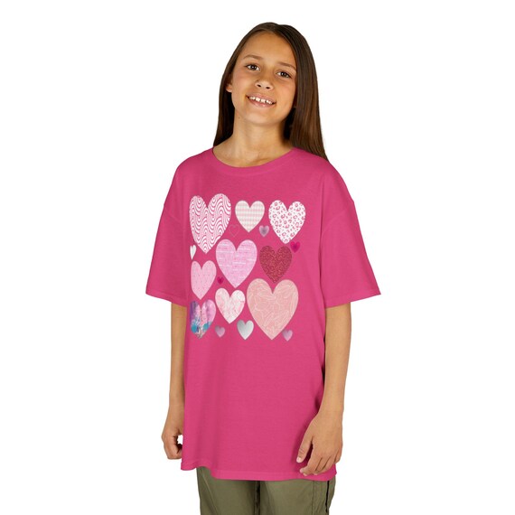 Textured Hearts - Heart Kids Heavy Cotton™ Tee
