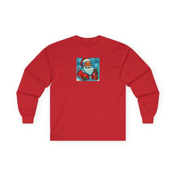 Santa Holiday Tee long sleeve | Christmas humor tee
