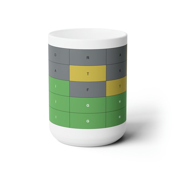 Hanukkah Wordle - Ceramic Mug 15oz