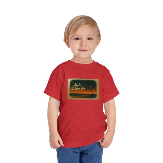 Mele Kalikimaka Holiday Cute Christmas Toddler Tee | Cute Holiday Tshirt, Kids Christmas Shirt, Festive Tee, Hawaiian Christmas Top, Xmas