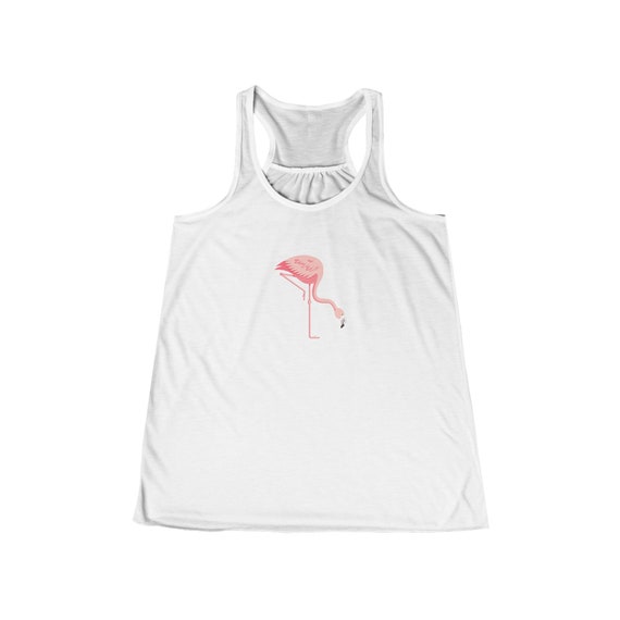 Pink Flamingo - Women's Flowy Racerback Tank
