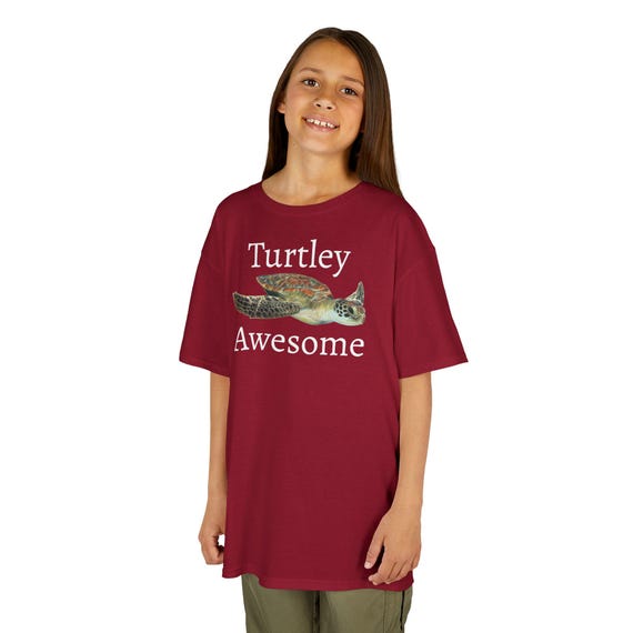 Turtley Awesome Turtle Kids Tee | Cute Pun Graphic Shirt