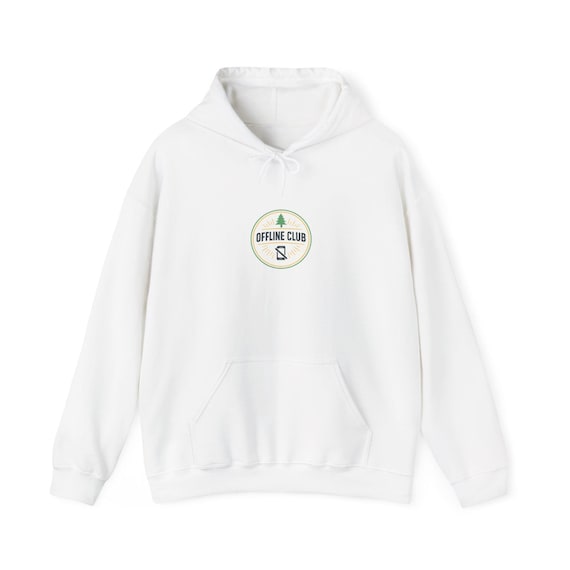 Offline Club badge hoodie | Digital Detox, log off emblem
