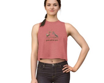 Girls Will Be Girls Crop Top | Dancing Praying Mantis Graphic