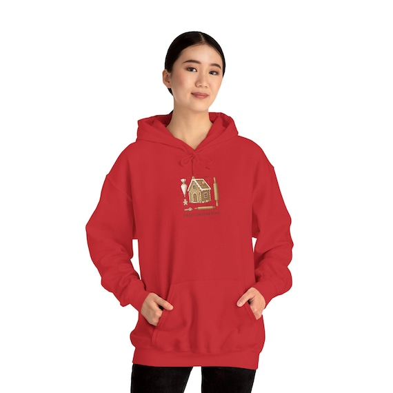 Gingerbread House Illustration Hoodie | Sweet Engineering Hooded Sweatshirt