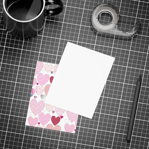 Textured Hearts - Postcard Bundles (envelopes included)