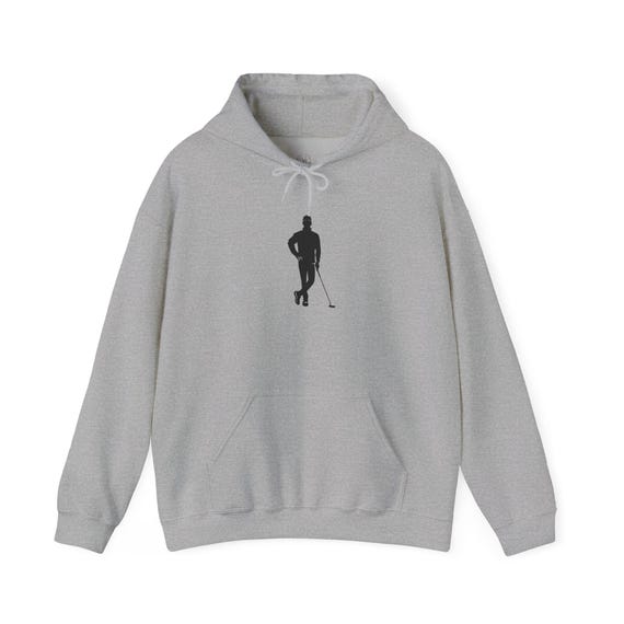 Green Lean Golfer Hoodie | Golf Player Graphic Hooded Sweatshirt